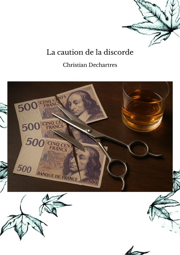 Couverture du livre « La caution de la discorde » de Christian Dechartes, librairie Les Contes Infusés à Corte