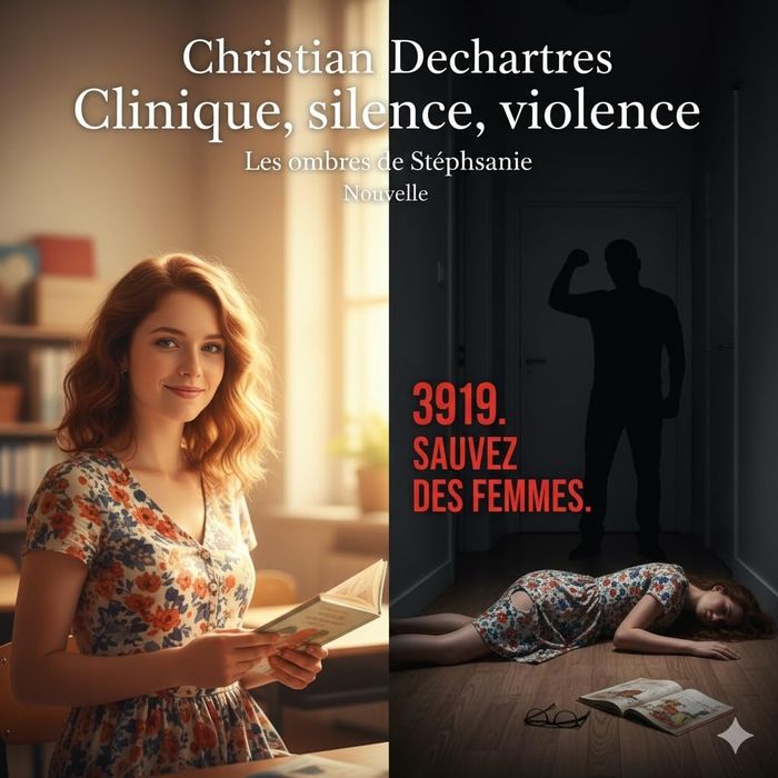 Couverture du livre « CLINIQUE, SILENCE, VIOLENCE - LES OMBRES DE STEPHANIE » de Christian Dechartres, librairie Les Contes Infusés à Corte