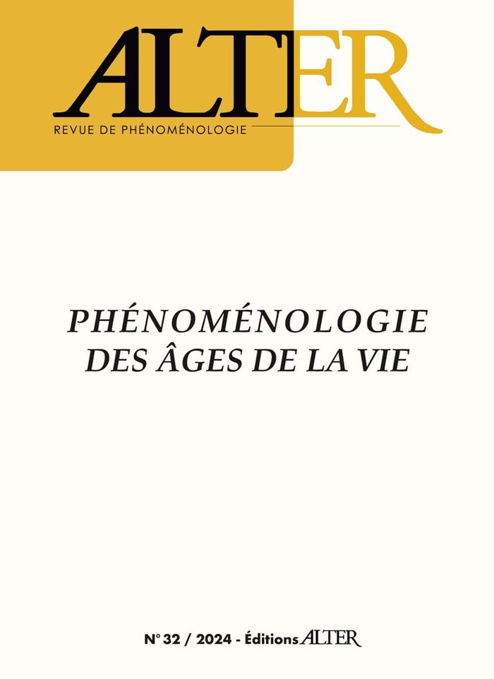 Couverture du livre « PHENOMENOLOGIE DES AGES DE LA VIE » de Marion Bernard, librairie Les Contes Infusés à Corte