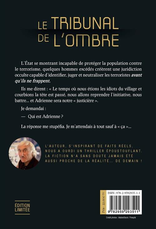 Quatrième de couverture de « LE TRIBUNAL DE L'OMBRE »