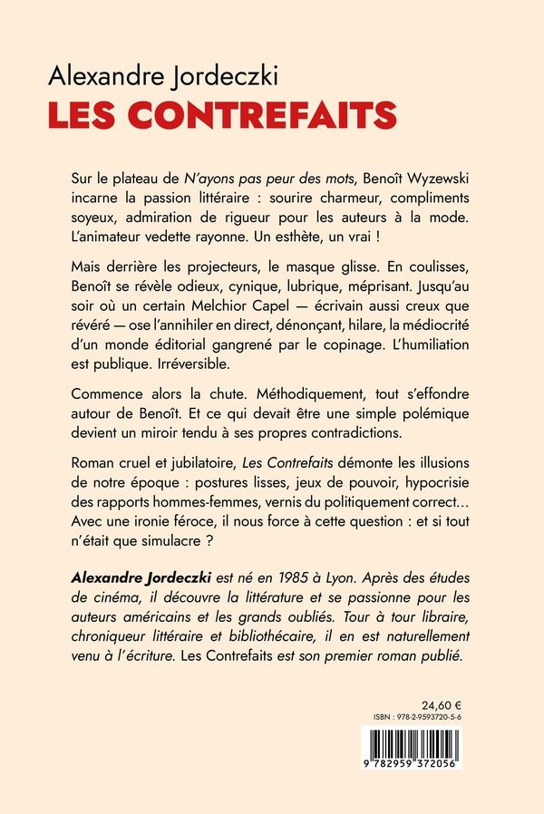 Quatrième de couverture de « Les contrefaits : roman »