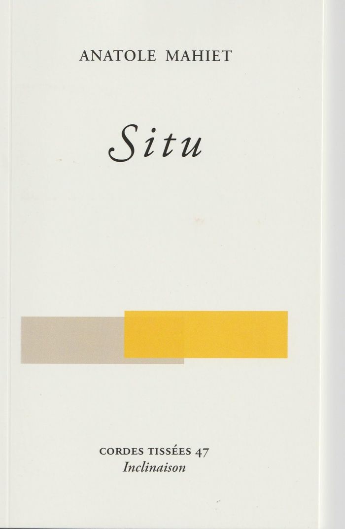 Couverture du livre « SITU », librairie Les Contes Infusés à Corte