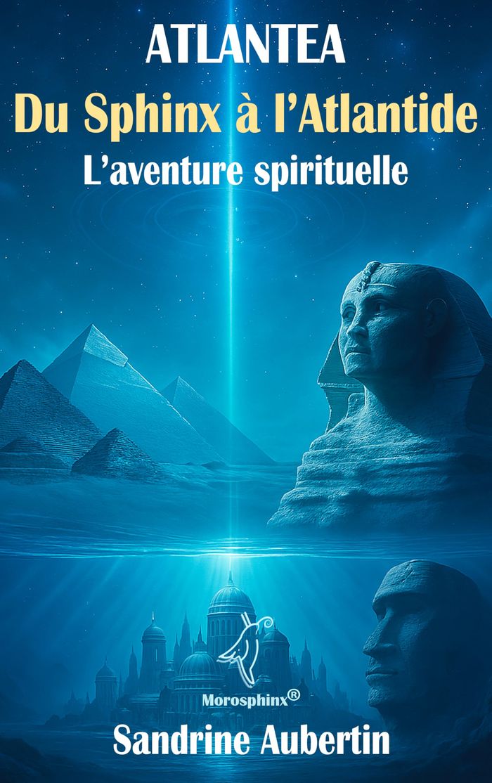 Couverture du livre « Atlantea, du Sphinx à l'Atlantide : l'aventure spirituelle » de Sandrine Aubertin, librairie Les Contes Infusés à Corte