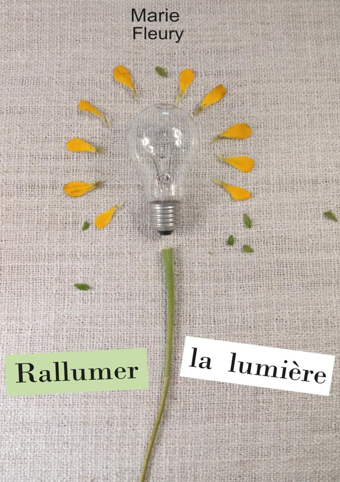Couverture du livre « Rallumer la lumière » de Marie Fleury, librairie Les Contes Infusés à Corte