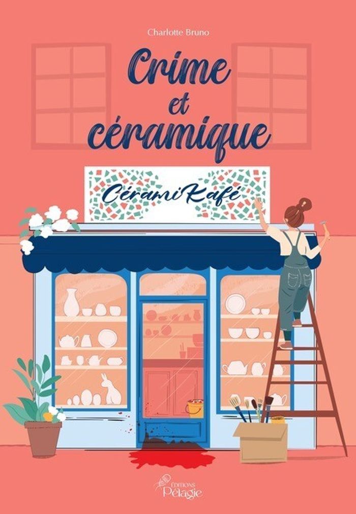 Couverture du livre « Crime et céramique » de Charlotte Bruno, librairie Les Contes Infusés à Corte