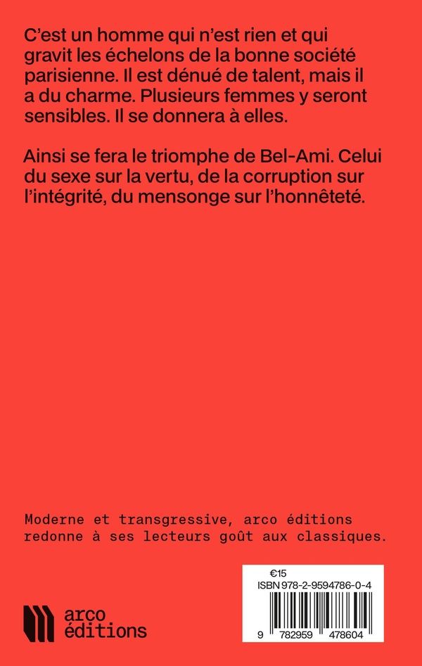 Quatrième de couverture de « Bel-Ami »
