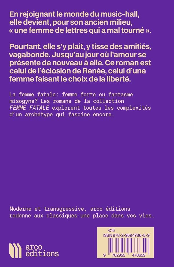 Quatrième de couverture de « La vagabonde »
