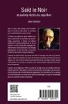 Quatrième de couverture de « Saïd le Noir : et autres récits du Cap-Bon »