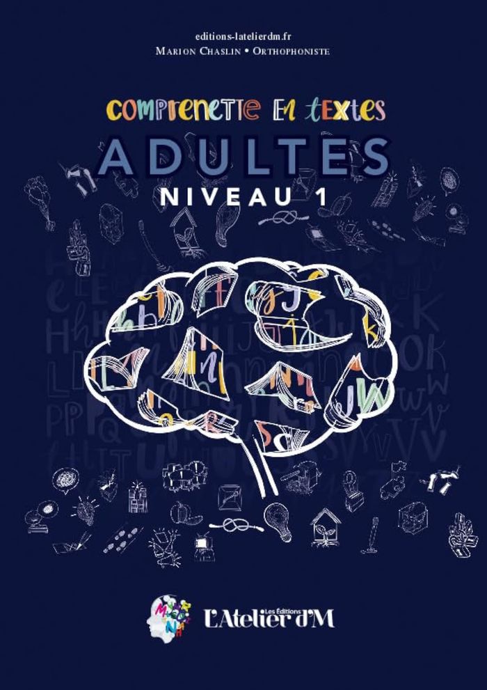 Couverture du livre « Comprenette en textes : adultes-niveau 1 » de Marion Chaslin, librairie Les Contes Infusés à Corte