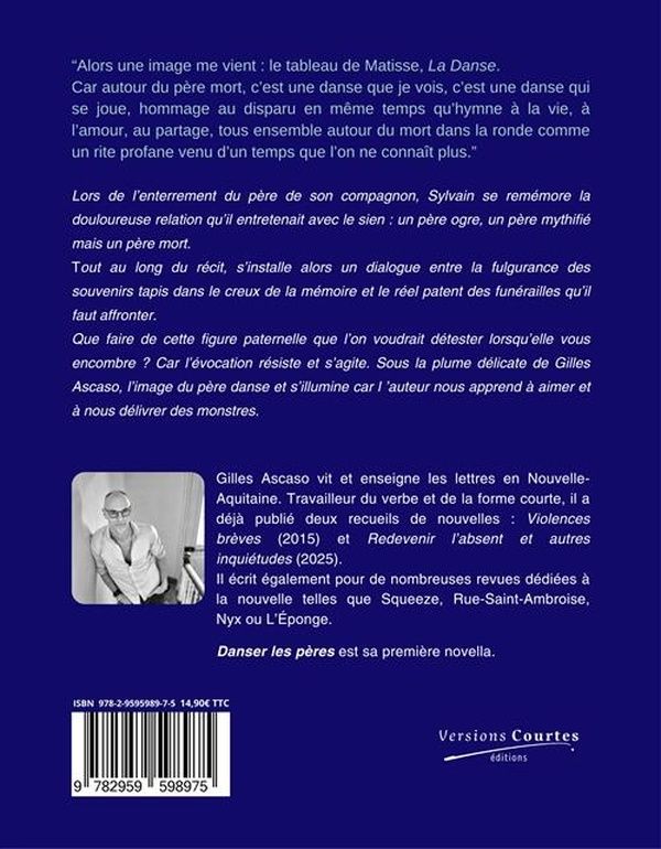 Quatrième de couverture de « Danser les pères »