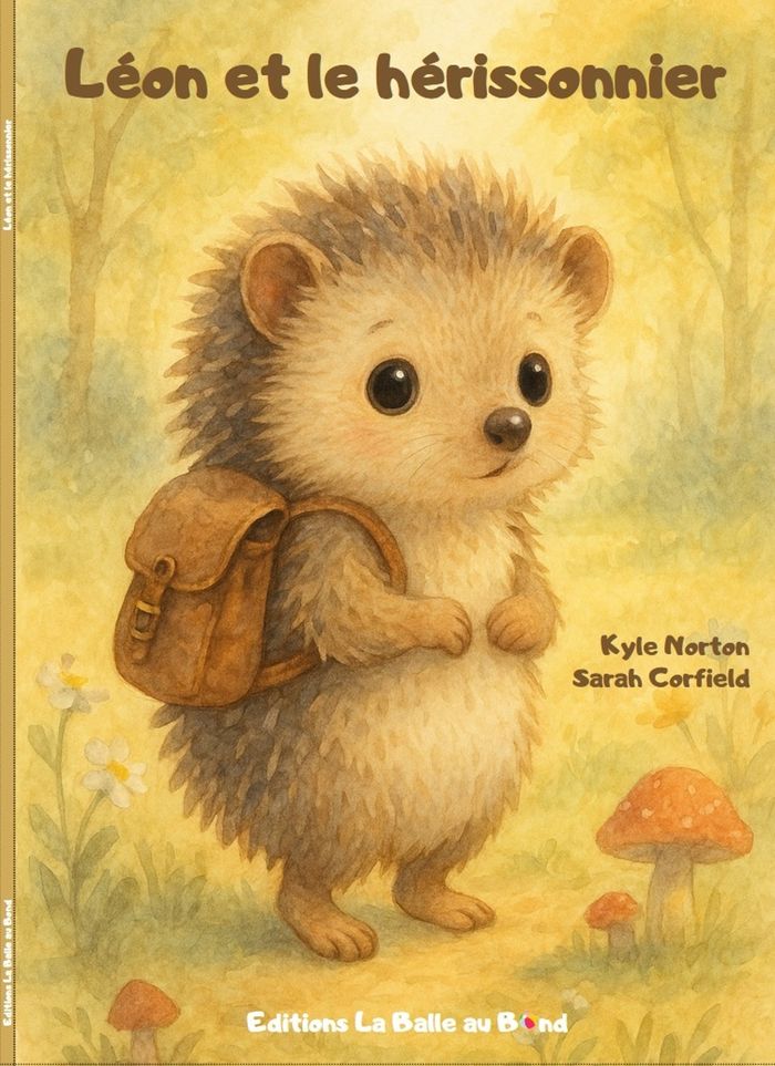Couverture du livre « Léon et le hérissonnier » de Sarah Courval, librairie Les Contes Infusés à Corte