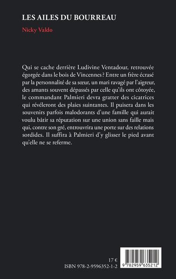 Quatrième de couverture de « Les ailes du bourreau : roman »