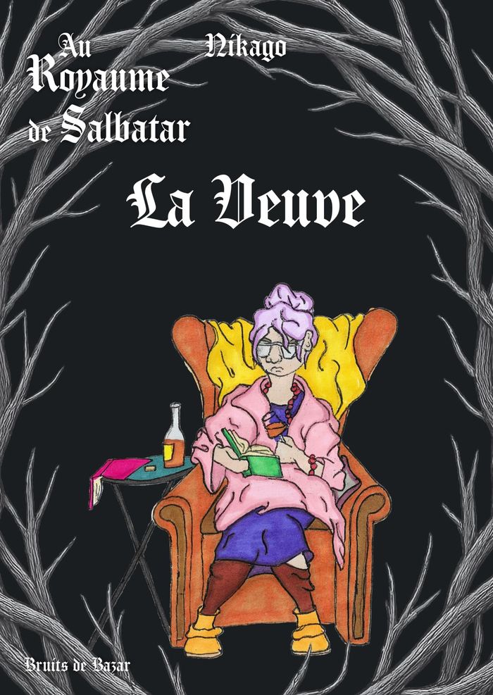 Couverture du livre « La veuve », librairie Les Contes Infusés à Corte