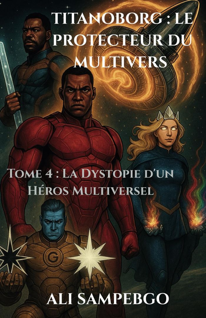 Couverture du livre « La dystopie d'un héros multiversel » de Ali Sampebgo, librairie Les Contes Infusés à Corte