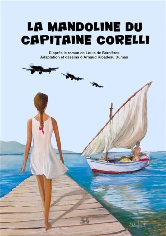 Couverture du livre « LA MANDOLINE DU CAPITAINE CORELLI », librairie Les Contes Infusés à Corte