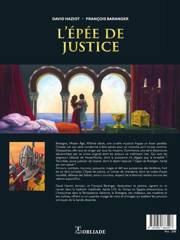 Quatrième de couverture de « L'épée de justice »