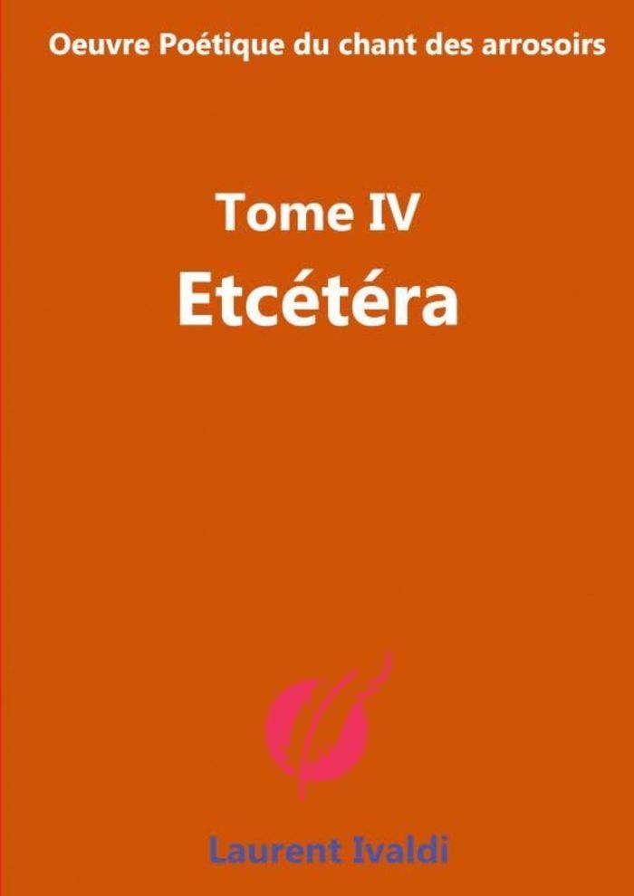 Couverture du livre « ETCAETERA » de Laurent Ivaldi, librairie Les Contes Infusés à Corte