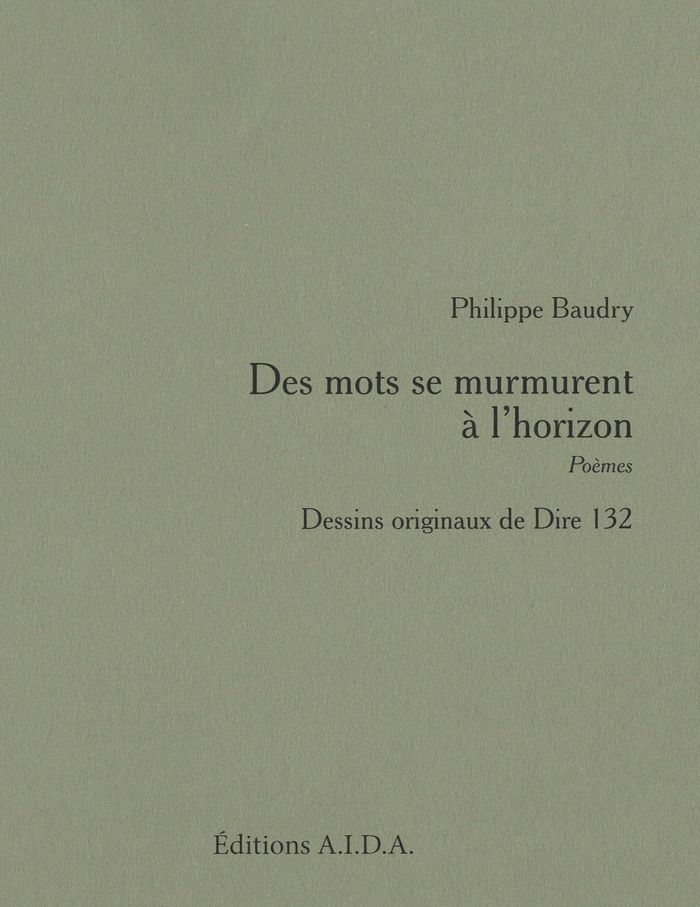 Couverture du livre « DES MOTS SE MURMURENT A L'HORIZON - POEMES », librairie Les Contes Infusés à Corte