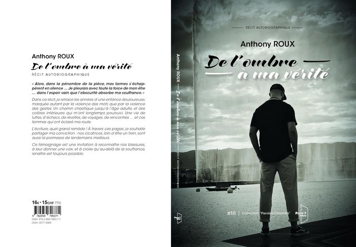 Couverture du livre « De l'ombre à ma vérité » de Anthony Roux, librairie Les Contes Infusés à Corte