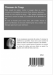 Quatrième de couverture de « MURMURE DE L'ANGE »