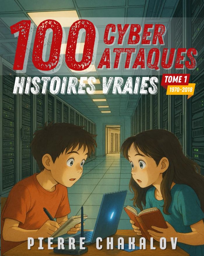 Couverture du livre « 100 cyberattaques : origines et évolutions (1970-2018) » de Pierre Chakalov, librairie Les Contes Infusés à Corte