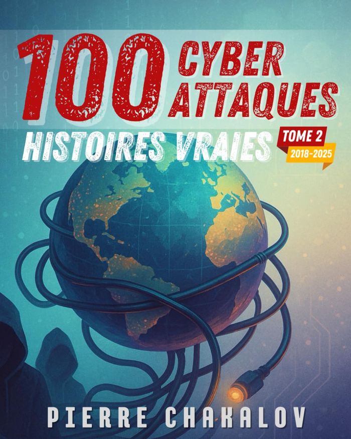 Couverture du livre « 100 cyberattaques : le chaos moderne (2018-aujourd'hui) » de Pierre Chakalov, librairie Les Contes Infusés à Corte