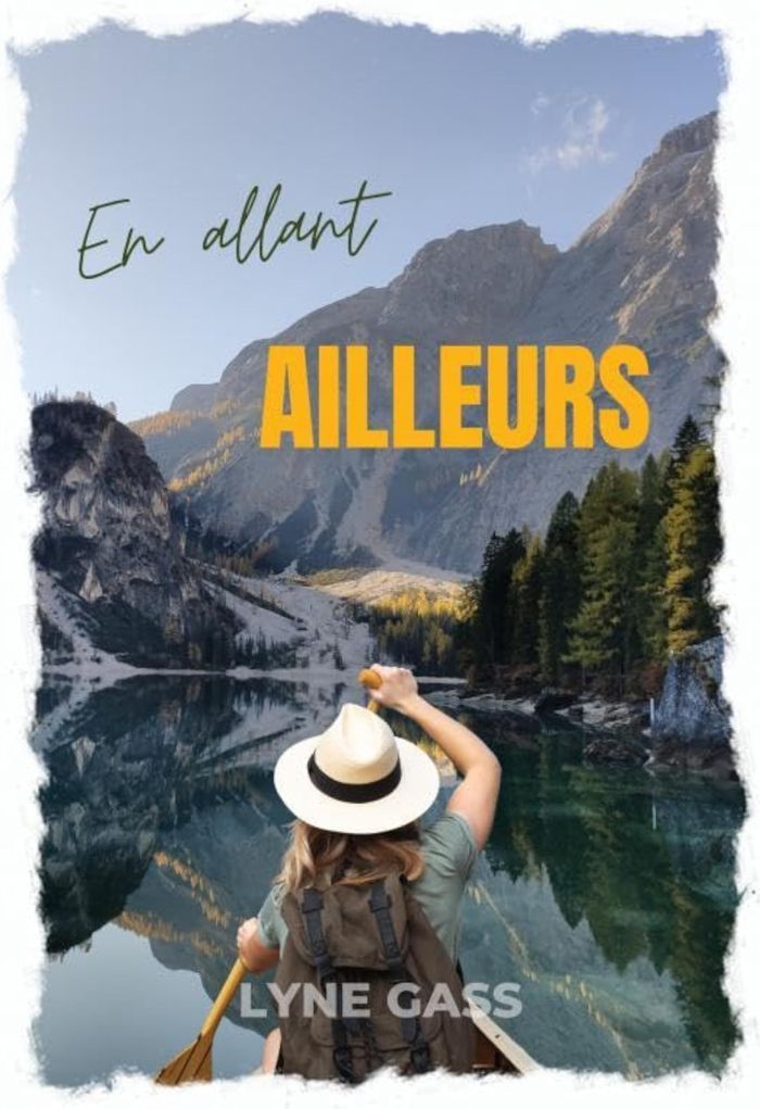 Couverture du livre « En allant ailleurs » de Lyne Gass, librairie Les Contes Infusés à Corte
