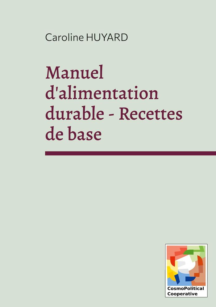 Couverture du livre « Alimentation durable », librairie Les Contes Infusés à Corte