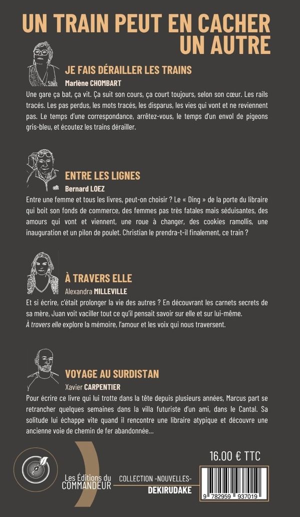 Quatrième de couverture de « Un train peut en cacher un autre : nouvelles »