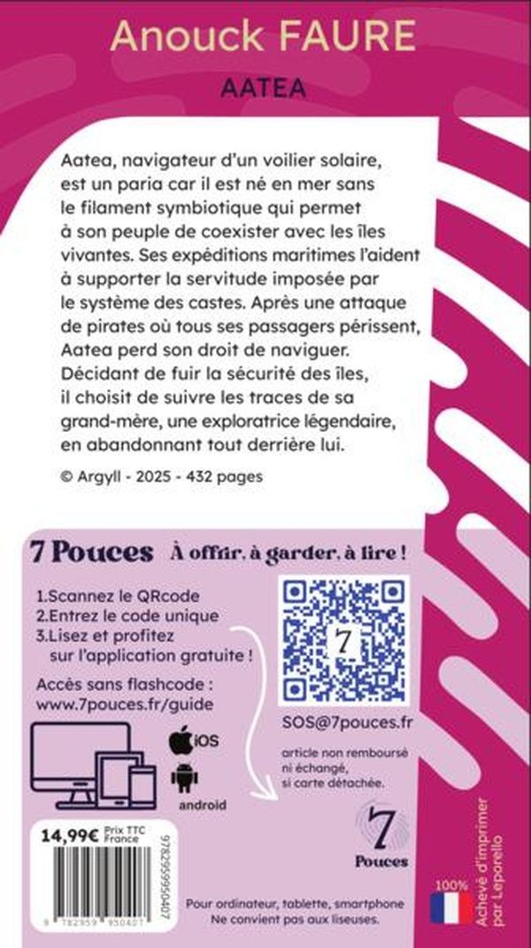Quatrième de couverture de « AATEA »