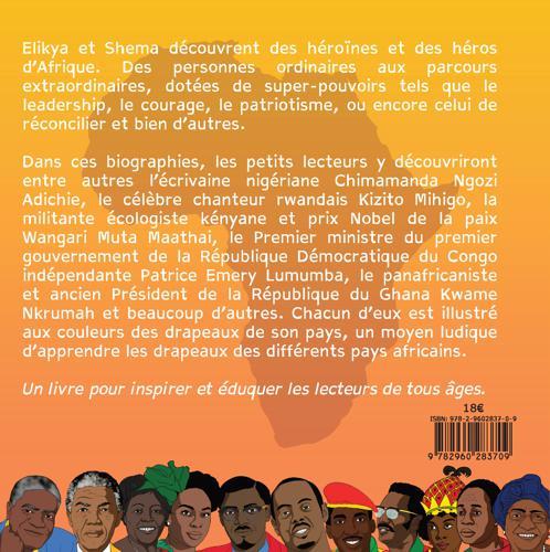 Quatrième de couverture de « HEROINES ET HEROS D'AFRIQUE »