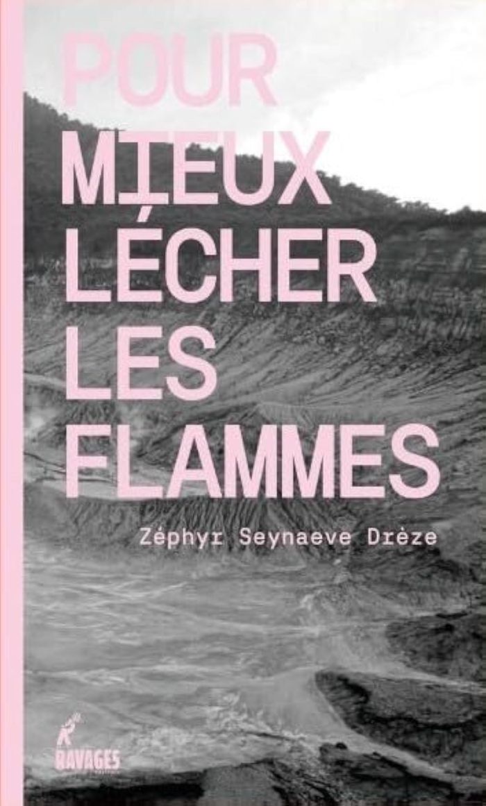 Couverture du livre « Pour mieux lécher les flammes » de Zéphyr Seynaeve Drèze, librairie Les Contes Infusés à Corte
