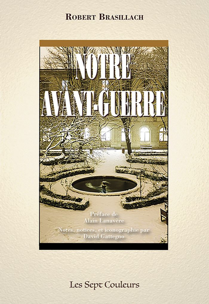 Couverture du livre « Notre avant-guerre », librairie Les Contes Infusés à Corte