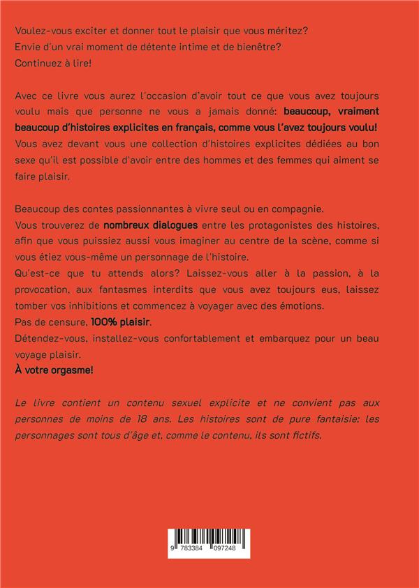 Quatrième de couverture de « MA PREMIERE FOIS AVEC DEUX HOMMES - HISTOIRES EROTIQUES DE SEXE EXPLICITE, EN FRANCAIS »