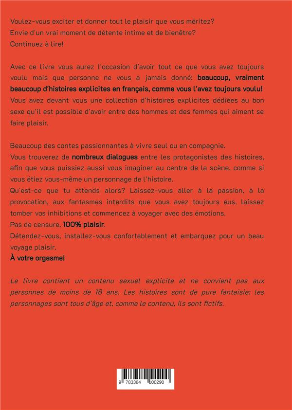 Quatrième de couverture de « ACTEUR PORNO - HISTOIRES EROTIQUES DE SEXE EXPLICITE, EN FRANCAIS »
