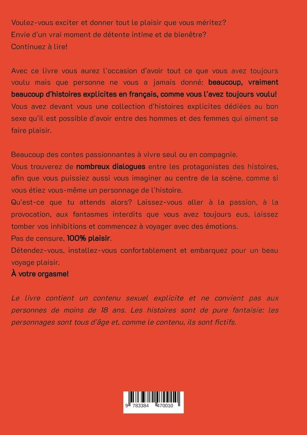Quatrième de couverture de « LA FEMME COCHON. TOME 26 - HISTOIRES EROTIQUES INTERDITES DE SEXE TABOU POUR ADULTES »