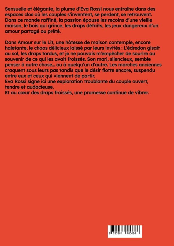 Quatrième de couverture de « AMOUR SUR LE LIT - NOUVELLES EROTIQUES DE SEXE TABOU POUR ADULTES »