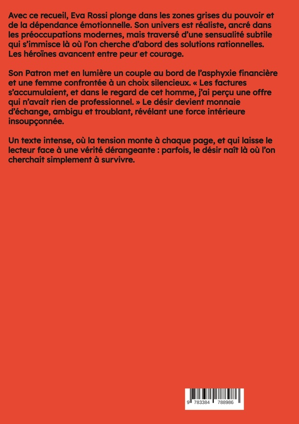 Quatrième de couverture de « SON PATRON - NOUVELLES EROTIQUES DE SEXE TABOU POUR ADULTES »
