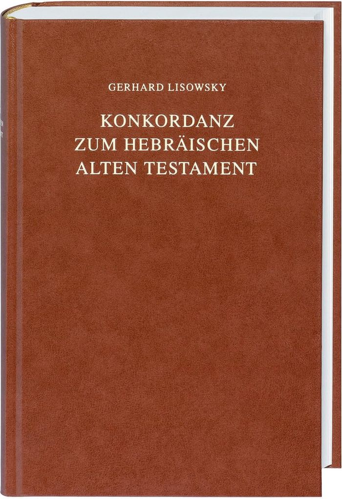 Couverture du livre « KONKORDANZ ZUM HEBRAISCHEN ALTEN TESTAMENT » de Xxx, librairie Les Contes Infusés à Corte