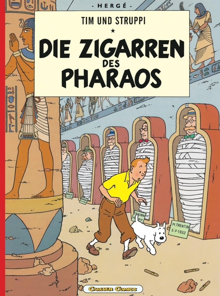 Couverture du livre « LES CIGARES DU PHARAON (CARLSEN) », librairie Les Contes Infusés à Corte
