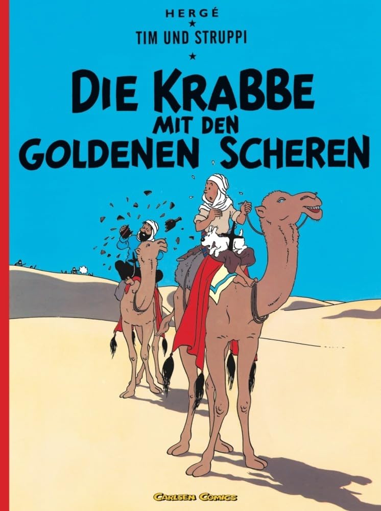 Couverture du livre « LE CRABE AUX PINCES D'OR (CARLSEN) » de Herge, librairie Les Contes Infusés à Corte