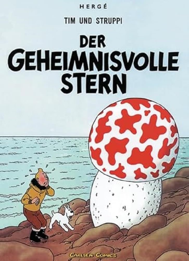 Couverture du livre « L'ETOILE MYSTERIEUSE (CARLSEN) » de Herge, librairie Les Contes Infusés à Corte