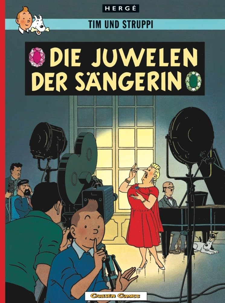Couverture du livre « LES BIJOUX DE LA CASTAFIORE (CARLSEN) » de Herge, librairie Les Contes Infusés à Corte