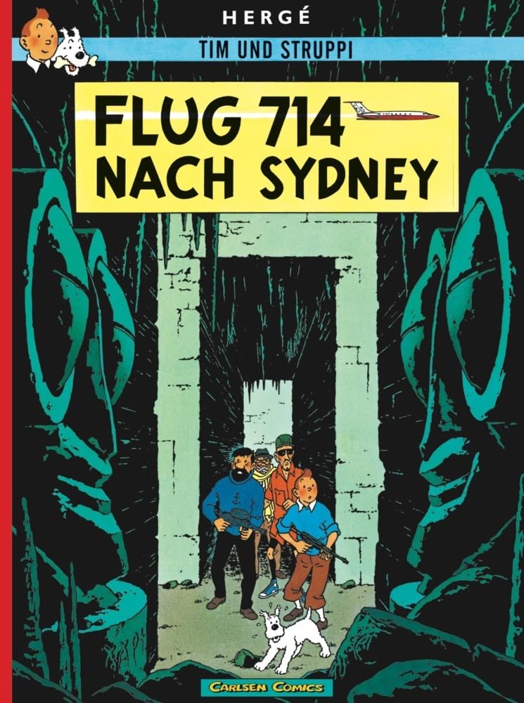 Couverture du livre « VOL 714 POUR SYDNEY (CARLSEN) » de Herge, librairie Les Contes Infusés à Corte