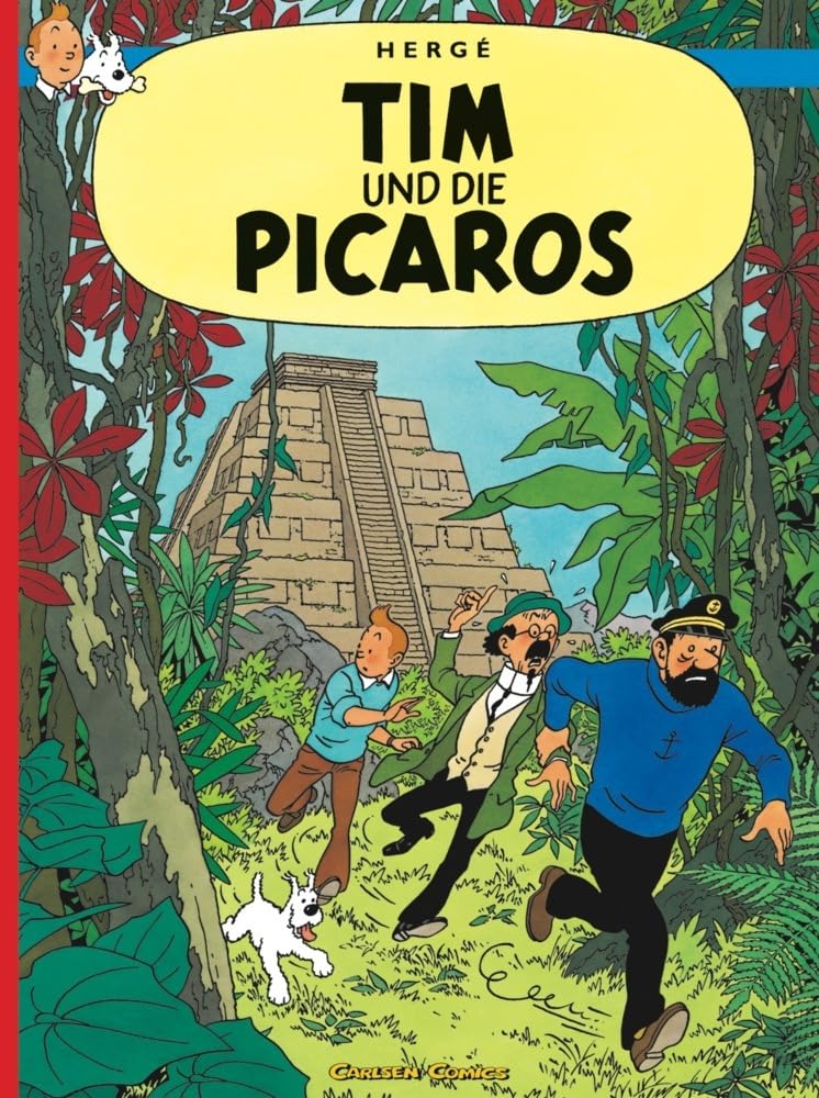 Couverture du livre « TINTIN ET LES PICAROS (CARLSEN) » de Herge, librairie Les Contes Infusés à Corte