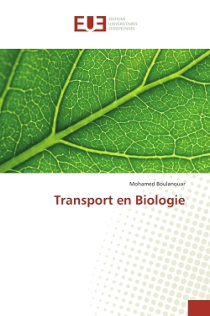 Couverture du livre « TRANSPORT EN BIOLOGIE », librairie Les Contes Infusés à Corte