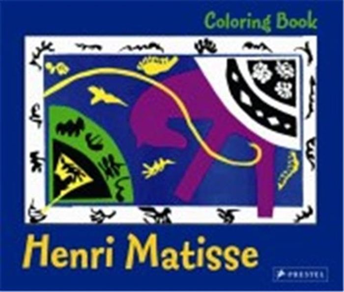 Couverture du livre « COLORING BOOK HENRI MATISSE /ANGLAIS », librairie Les Contes Infusés à Corte