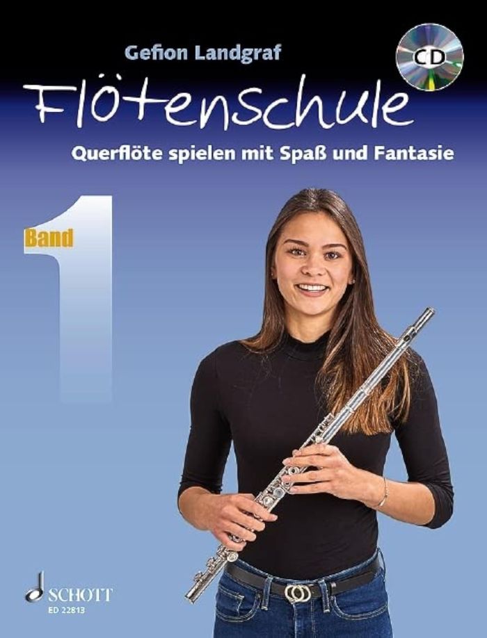 Couverture du livre « QUERFLOTENSCHULE - VOL. 1 - QUERFLOTENSCHULE - QUERFLOTE SPIELEN MIT SPASS UND FANTASIE. VOL. 1. FLU » de Gefion Landgraf, librairie Les Contes Infusés à Corte