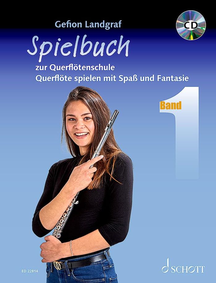 Couverture du livre « QUERFLOTENSCHULE - PLAYBOOK 1 - QUERFLOTENSCHULE - QUERFLOTE SPIELEN MIT SPASS UND FANTASIE. PLAYBOO » de Gefion Landgraf, librairie Les Contes Infusés à Corte