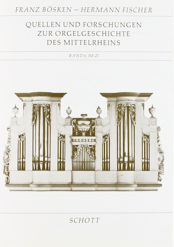 Couverture du livre « CONTRIBUTIONS TO THE MUSICAL HISTORY OF THE MID-RHENISH REGION - VOL. 3, TEIL 2 (M-Z) - QUELLEN UND » de Bosken/fischer, librairie Les Contes Infusés à Corte